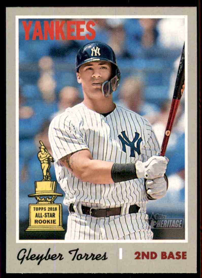2019 Topps Heritage Gleyber Torres SP 413 On Kronozio