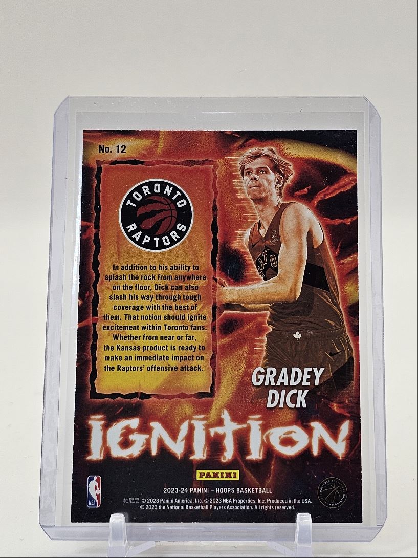 2023-24 NBA HOOPS IGNITION ROOKIE HOLO GRADEY DICK on Kronozio