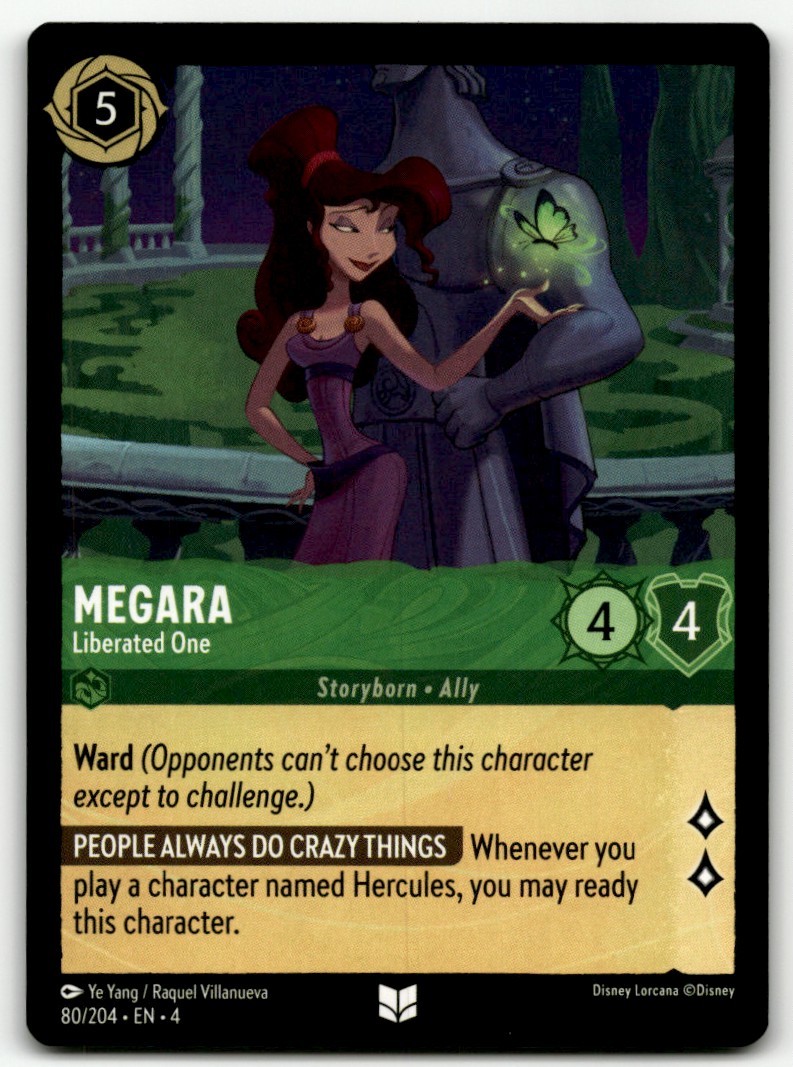 2024 Disney Lorcana Trading Card Megara #80 TCG Ursula's Return | eBay