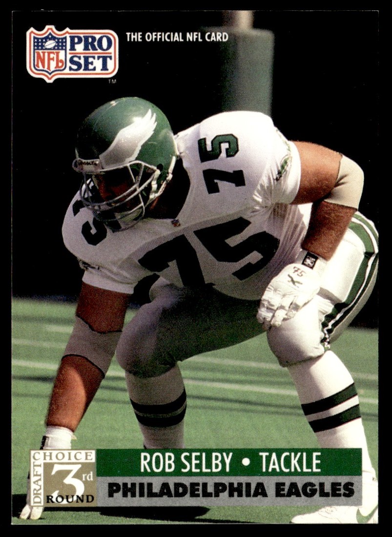 1991 Pro Set Rob Selby Rookie Philadelphia Eagles #804 | eBay
