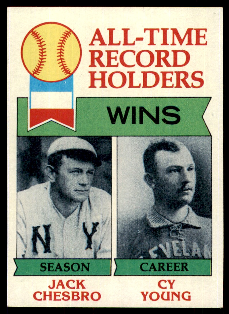 1979 Topps #416 Jack Chesbro/Cy Young EX All-Time Record Holders