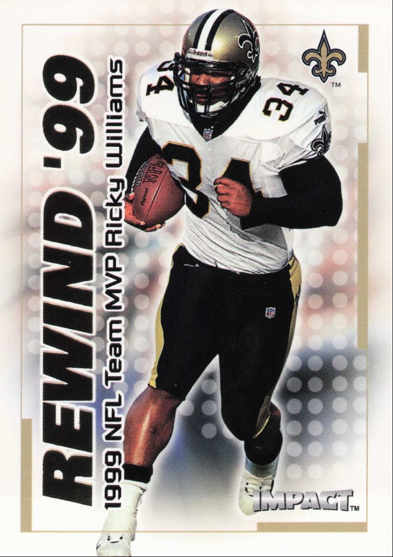 2000 Impact Rewind '99 Ricky Williams #19 Rn On Kronozio