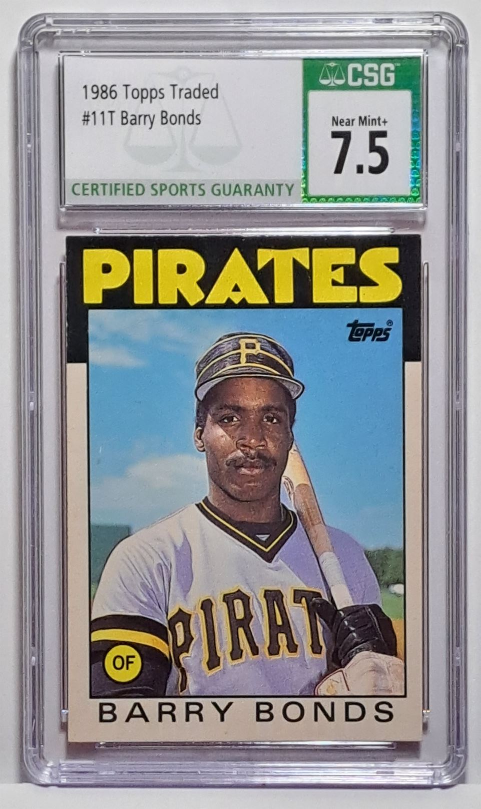 1986 Topps Traded Barry Bonds #11T card front image