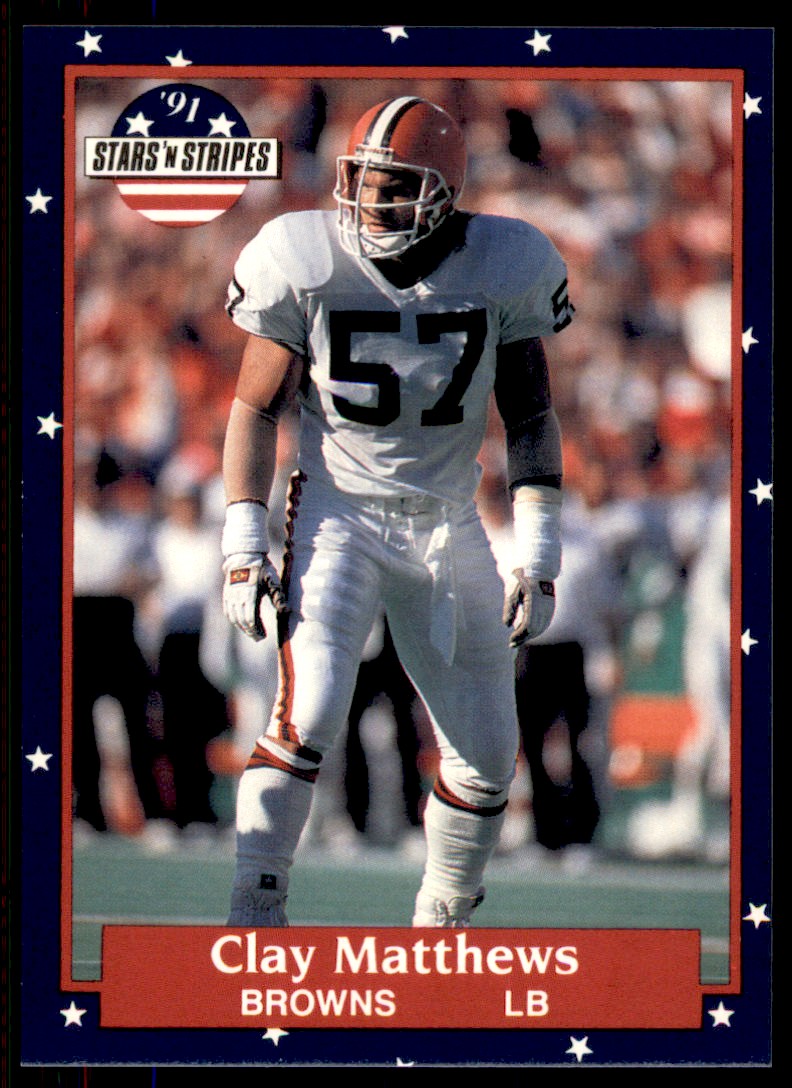 1991 Fleer Stars and Stripes Clay Matthews Cleveland Browns #12 - Picture 1 of 2