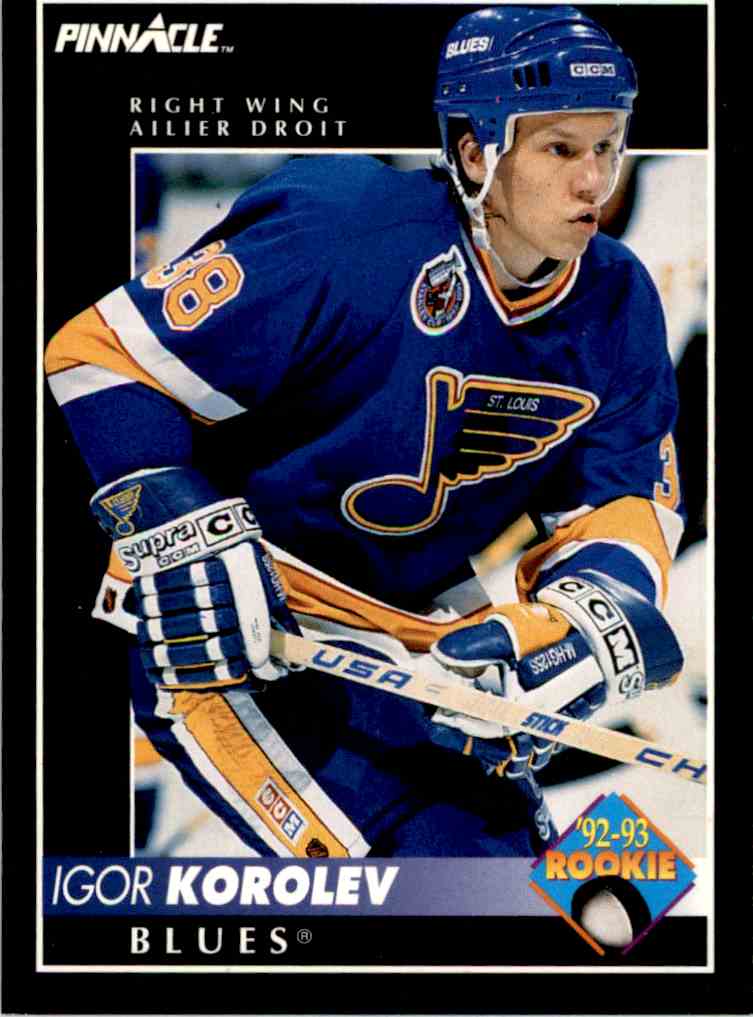 1992-93 Pinnacle French Igor Korolev #417