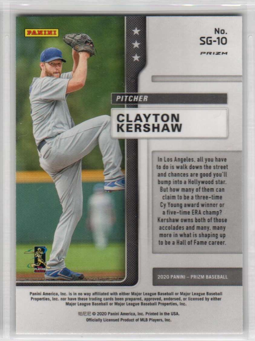 2020 Panini Prizm Star Gazing Cosmic Haze Clayton Kershaw #SG-10 Los Angeles | eBay