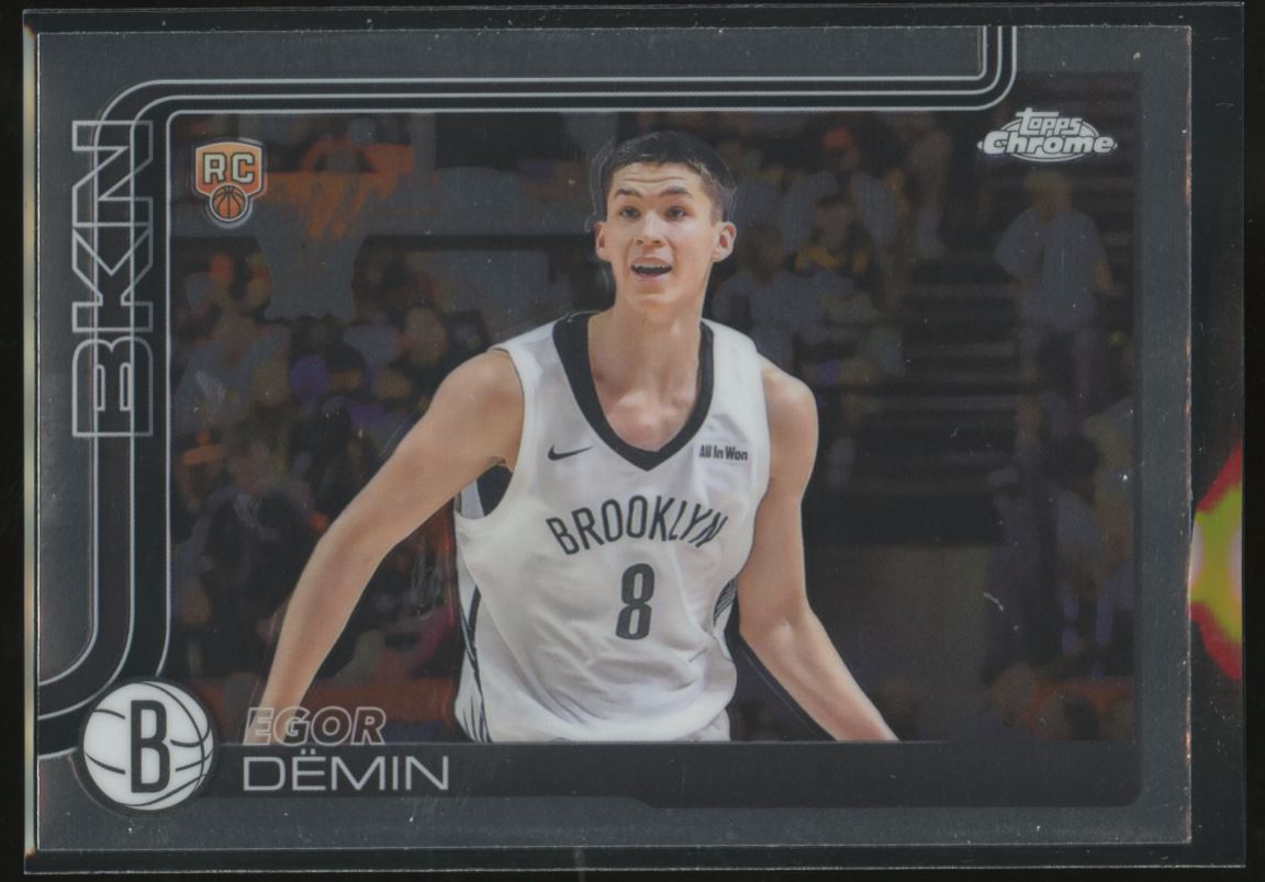 2025-26 Topps Chrome Egor Demin Rookie Brooklyn Nets #258