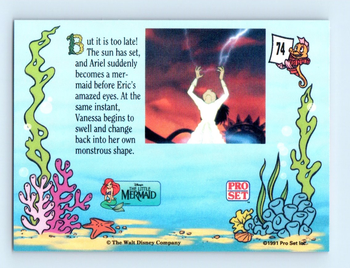 1991 Pro Set Disney The Little Mermaid #10 card back image