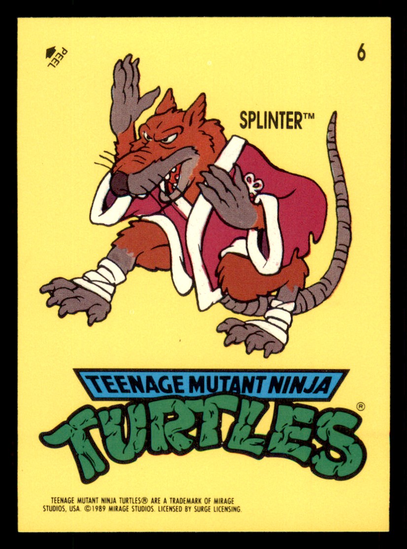 1989 Topps Teenage Mutant Ninja Turtles #1-88 w/ Stickers - YOU PICK - Picture 93 of 98