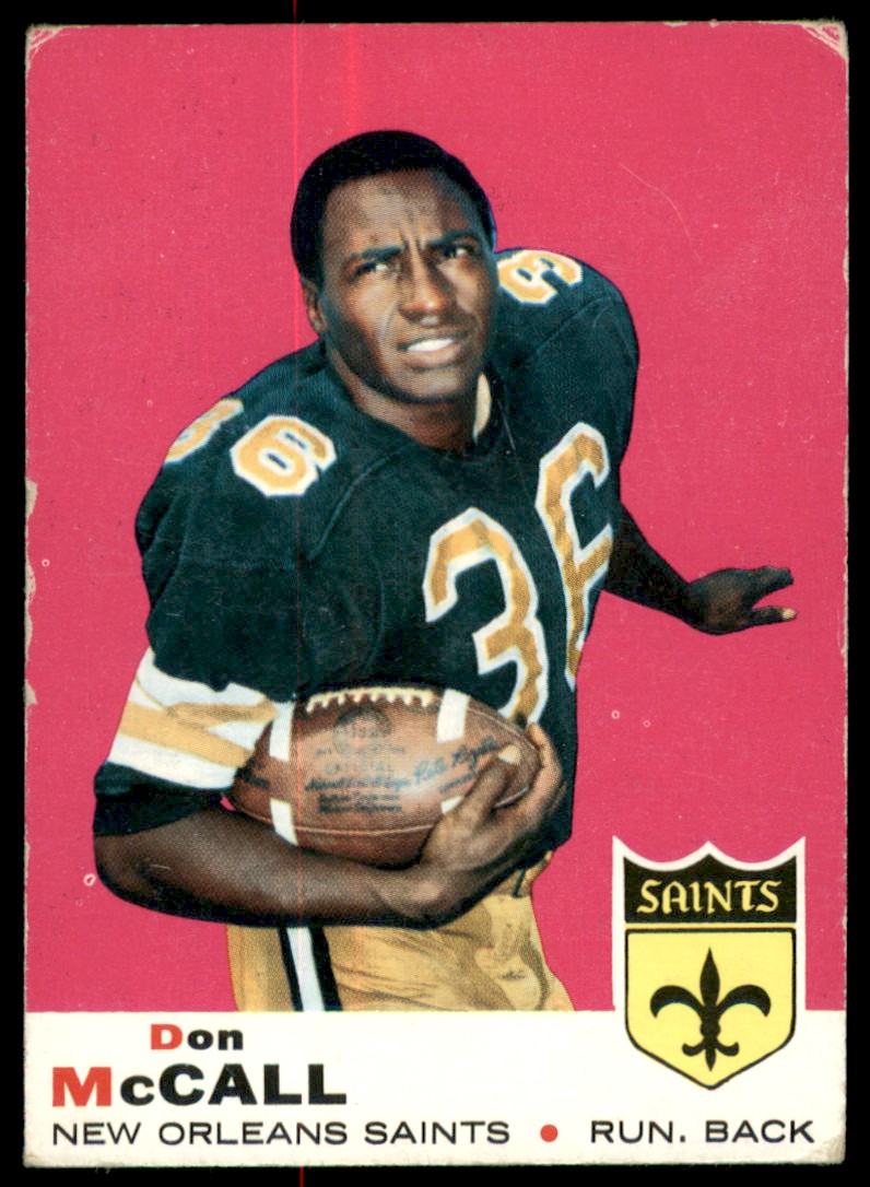 1969 Topps Football Don McCall (C) RC New Orleans Saints #83 | eBay