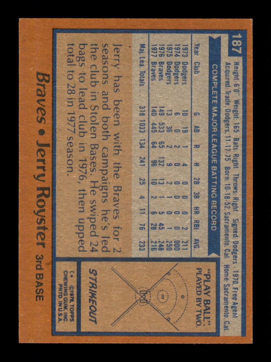Topps Baseball #1-250 1978 - TÚ ELIGES - Completa tu conjunto - Imagen 373 de 499