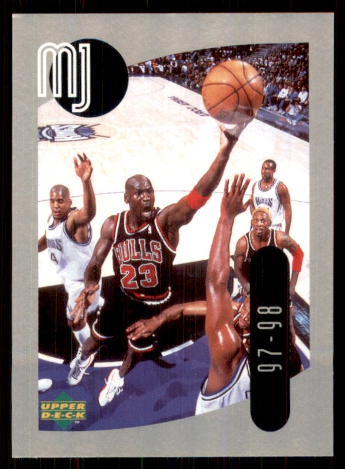 NBA マイケル・ジョーダン 1998 ラストショット  Upper Deck 1998-99 Upper Deck International MJ Sticker #54 Michael Jordan