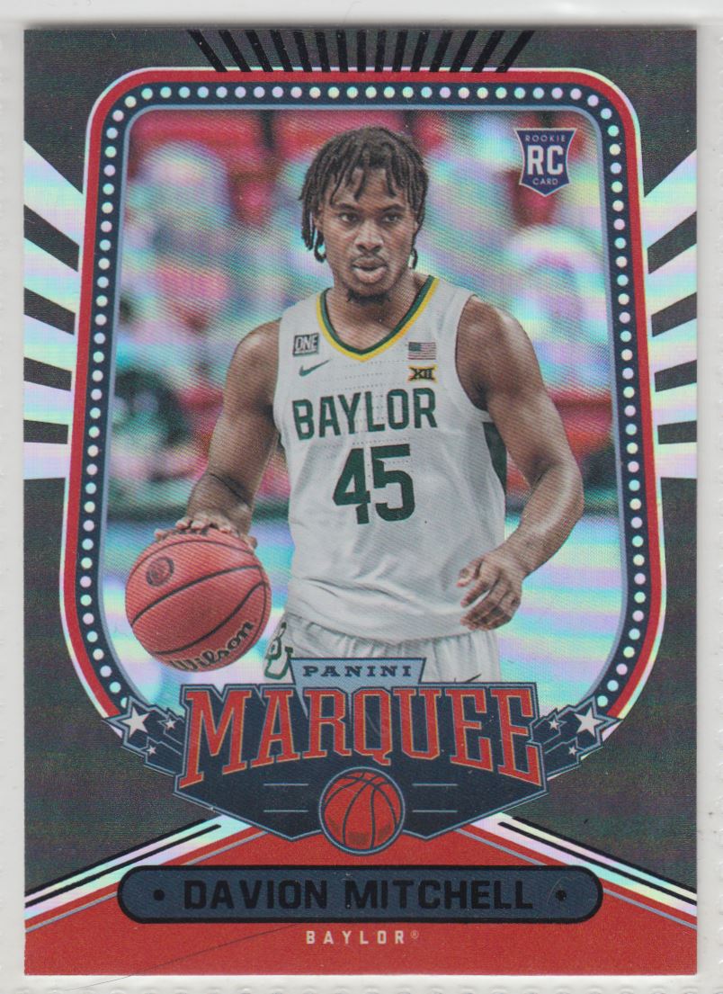 2021-22 Chronicles Draft picks/ Marquee Black Davion Mitchell #150 card front image