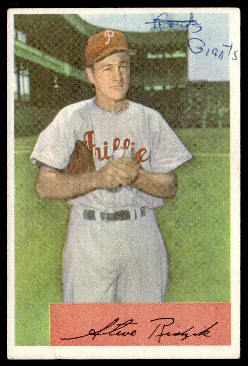 1954 Bowman Steve Ridzik #223 | eBay
