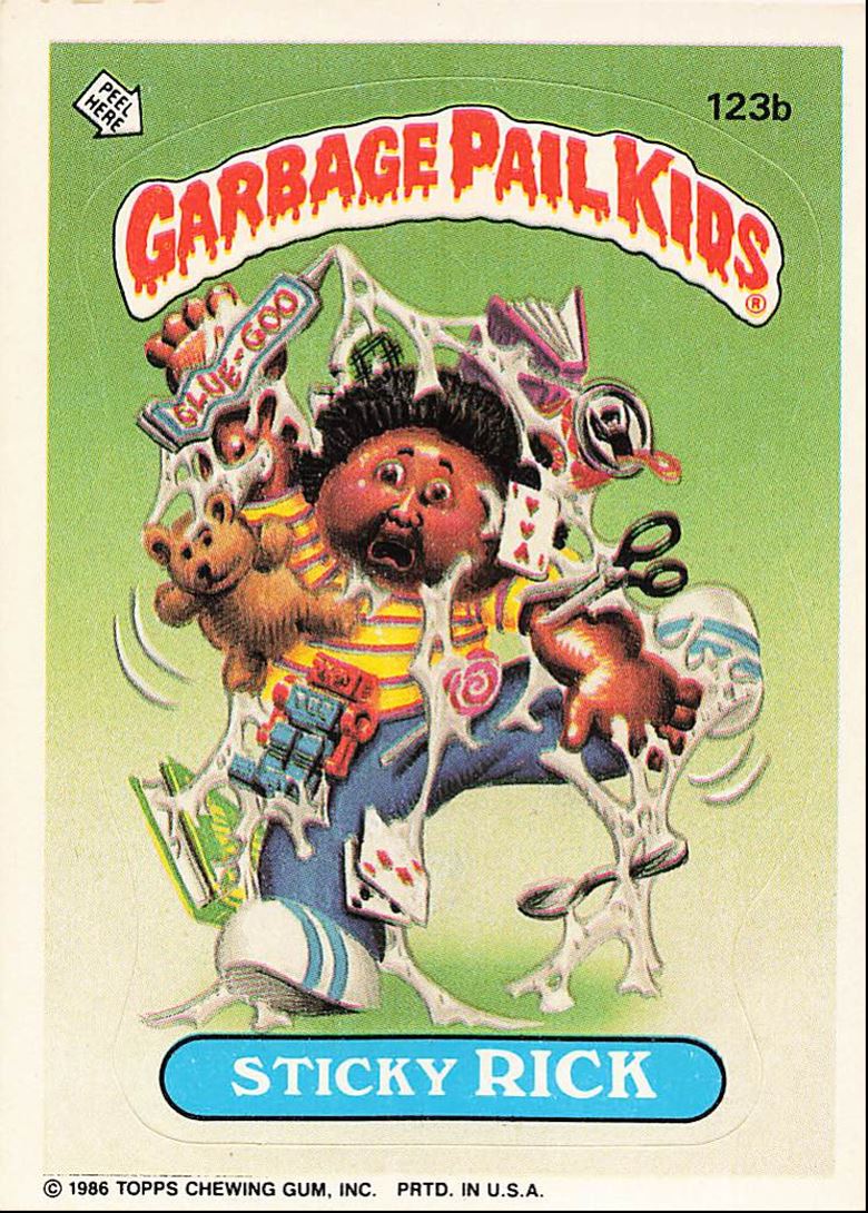 1986 Garbage Pail Kids Sticky Rick #123B | eBay
