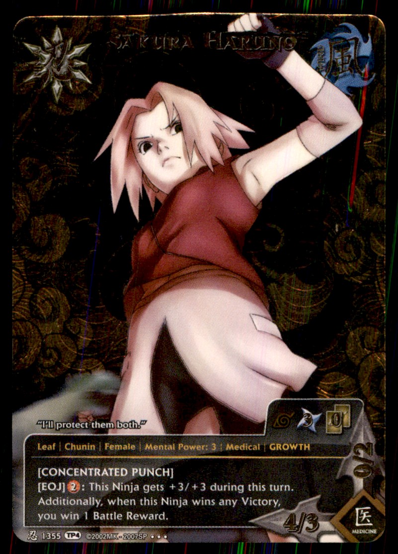 2002 Naruto CCG Sakura Haruno #1355 on Kronozio