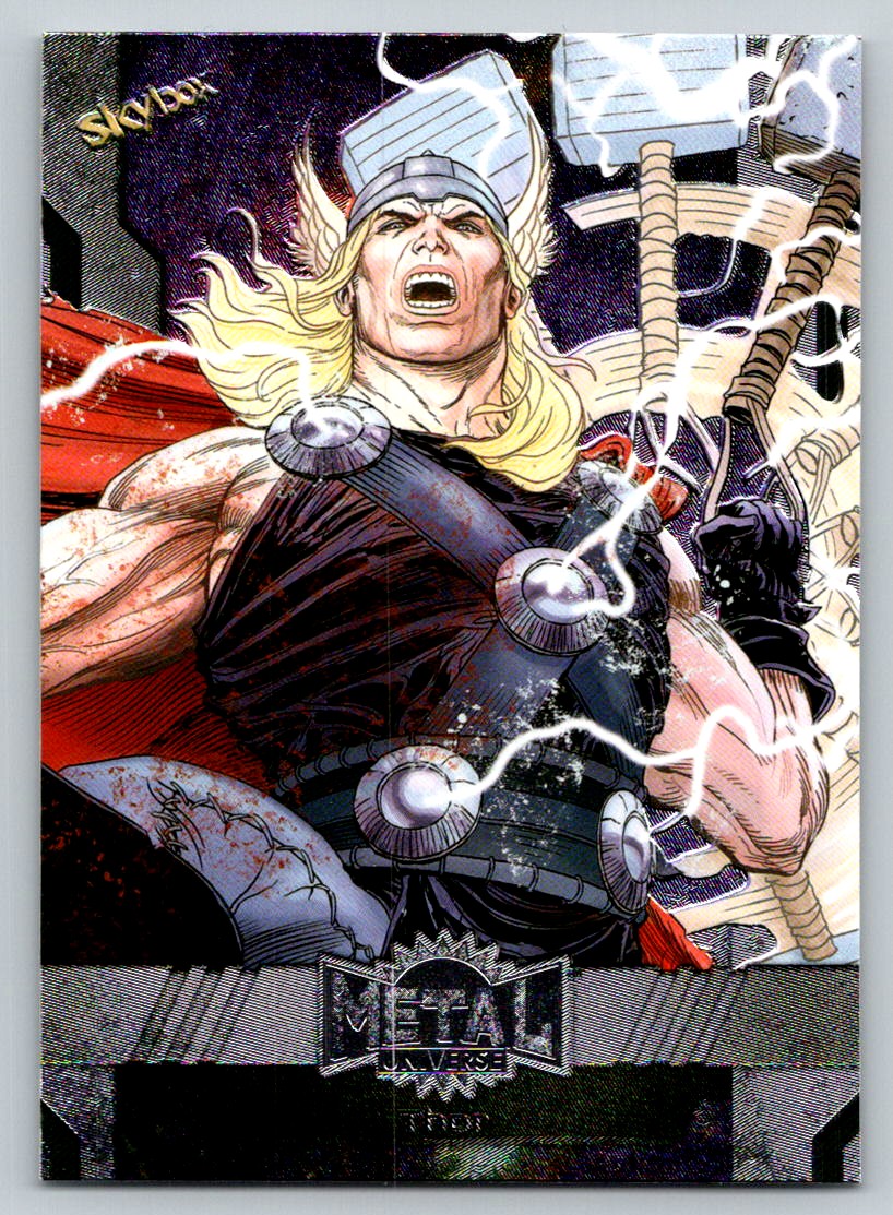 Metale Core - Action Figure Marvel Thor In Metallo (8 Cm) - Braccia Mobili - 3