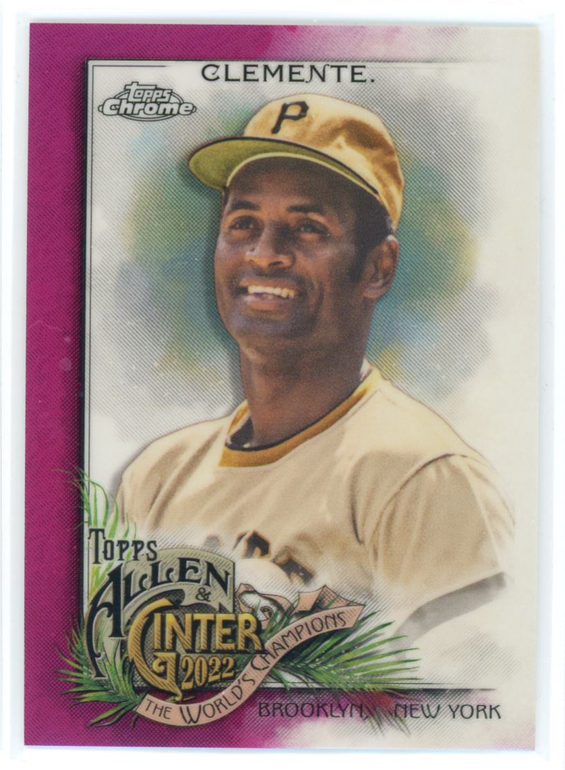 2022 Topps Allen & Ginter Chrome Magenta Roberto Clemente /199