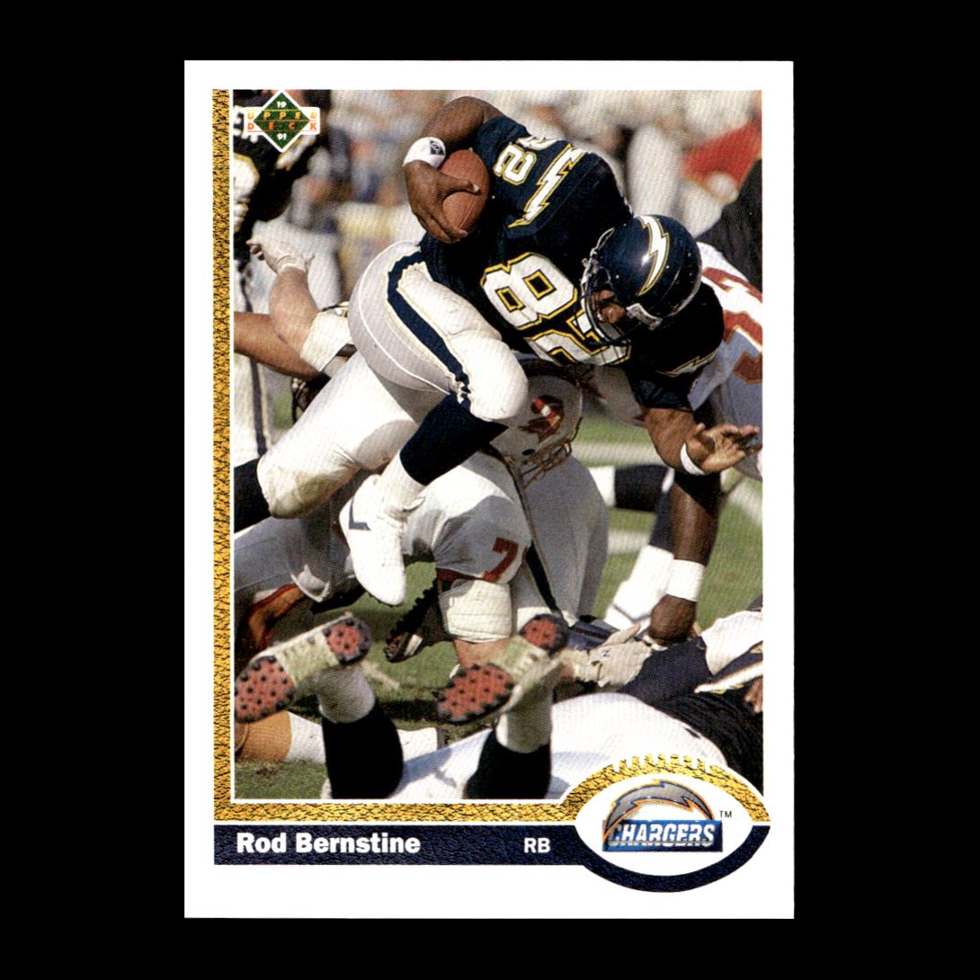 Rod Bernstine 1991 Upper Deck San Diego Chargers #118 R324I 3 | eBay