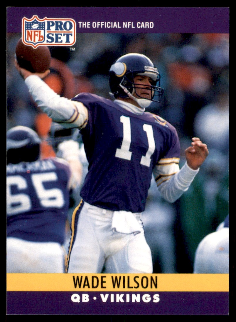 1990 Pro Set Wade Wilson Minnesota Vikings #198 | eBay