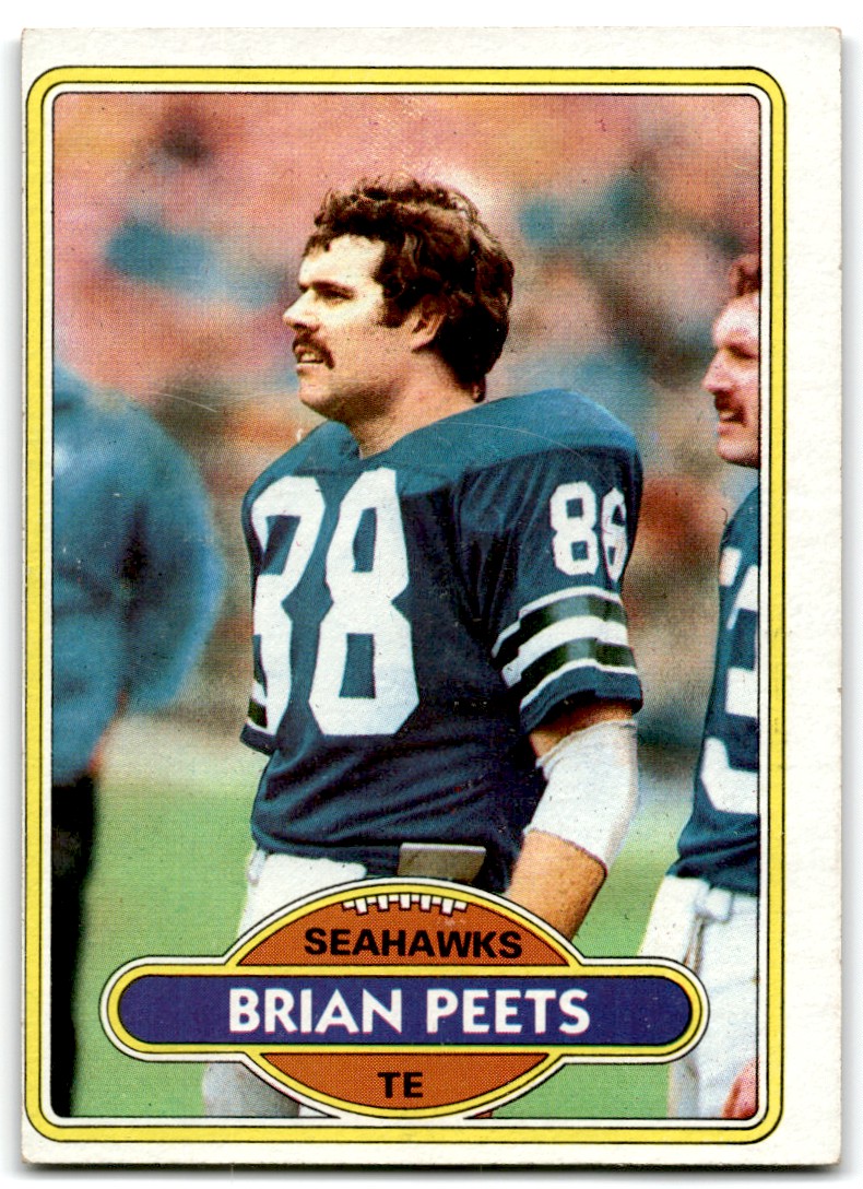 : 1980 Topps # 469 Brian Peets Seattle Seahawks (Football Card)  VG Seahawks : Collectibles & Fine Art