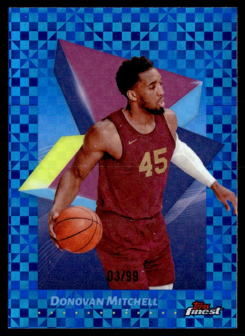 2024-25 Topps Finest Blue XFractor Donovan Mitchell 03/99 #19 | eBay