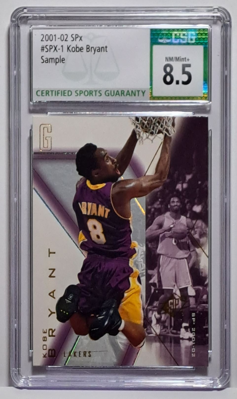 2001-02 Upper Deck SPx Kobe Bryant #NNO card front image