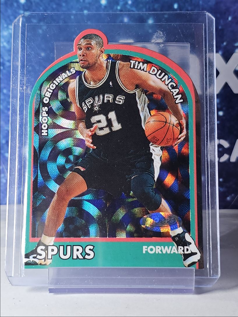 2000-01 NBA Hoops Fleer Die Cut Tim Duncan on Kronozio