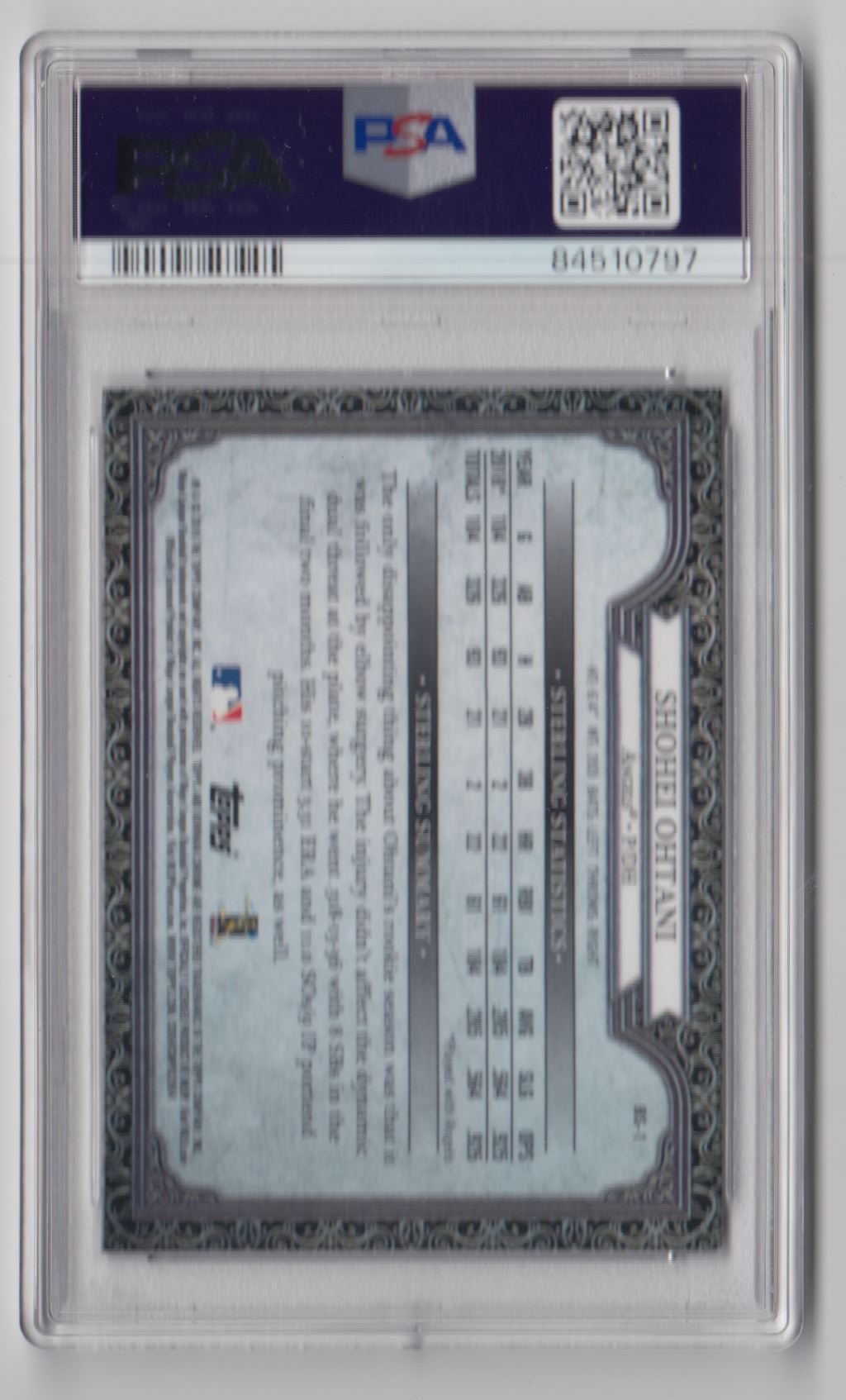 2019 Bowman Sterling Shoei Ohtani PSA 10 Los Angeles Angels