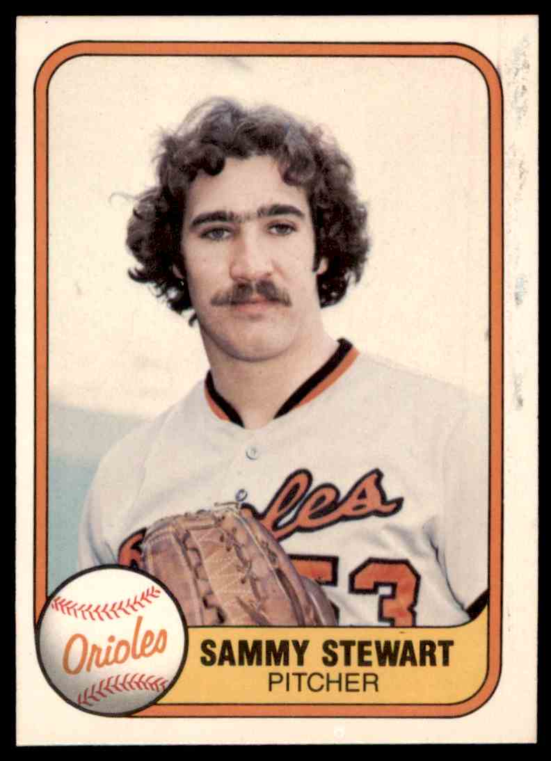 1981 Fleer MLB Baseball Sammy Stewart #181