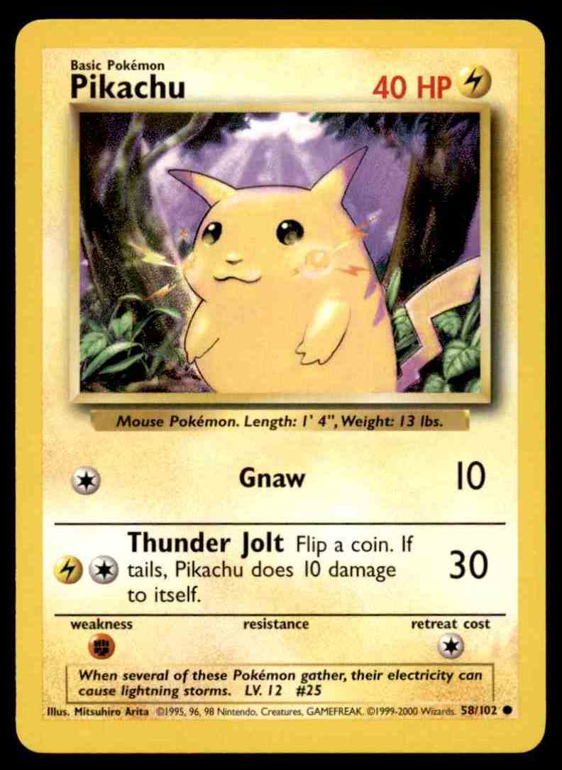 Pikachu Images Pokemon Card Images To Print