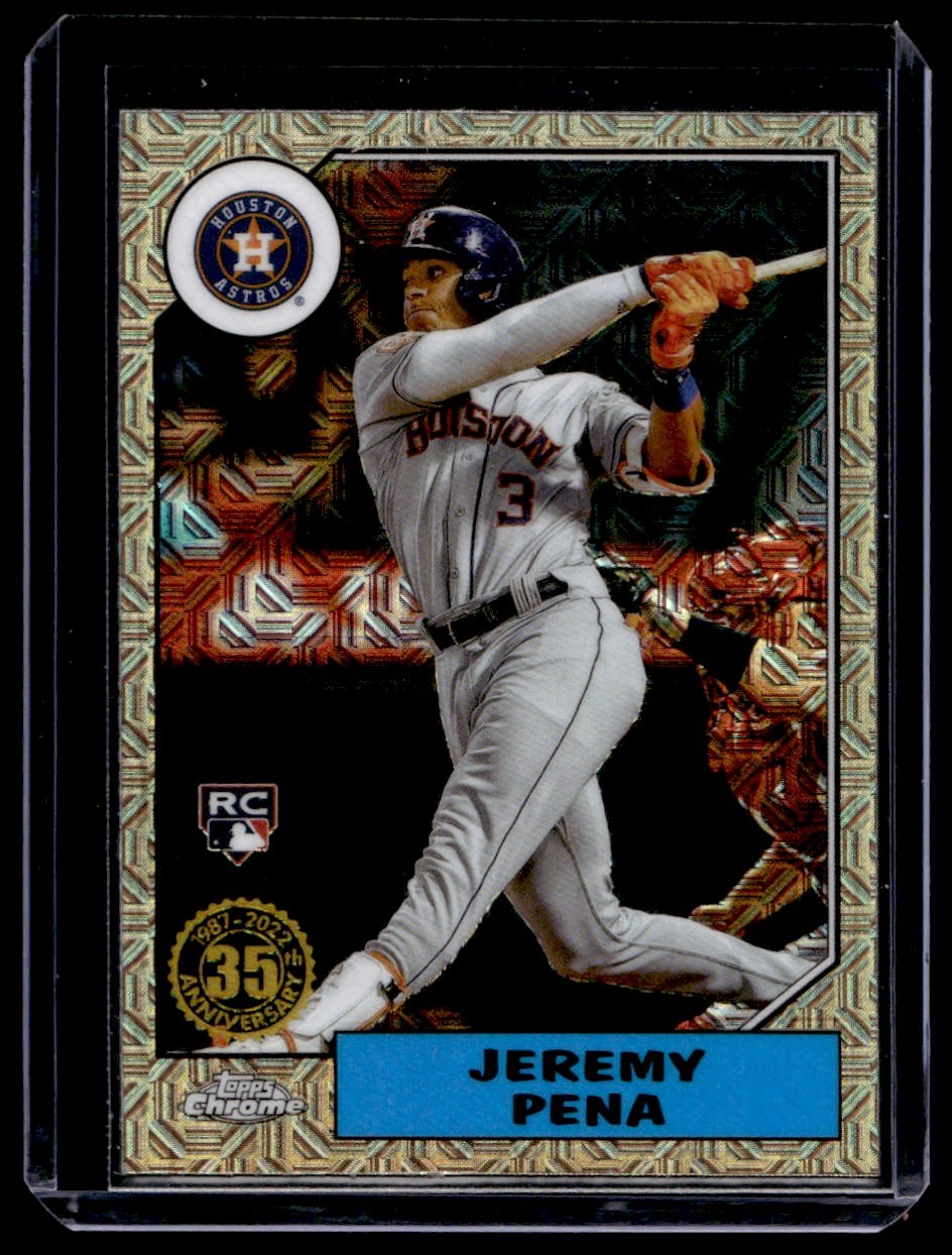 2024 2022 Topps Update #US253 JEREMY PENA RC Red Ice Foil #’d 006/199