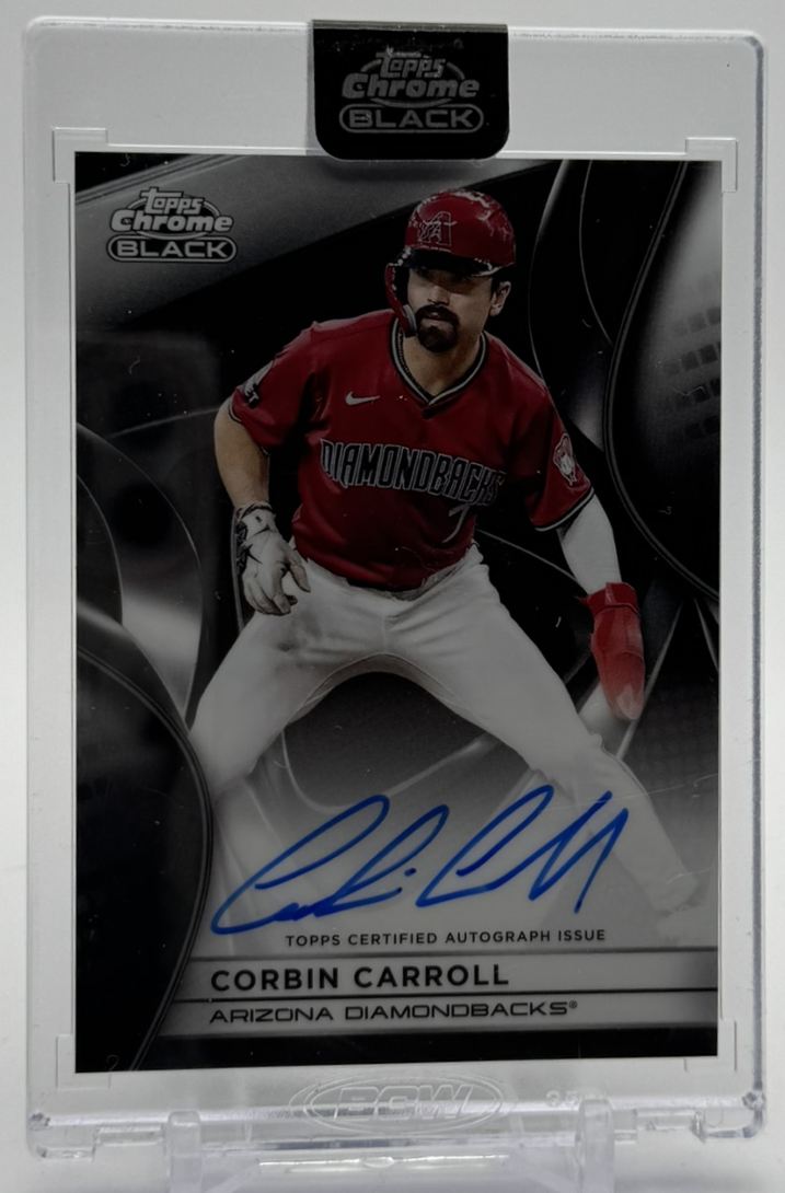 2025 Topps Chrome Black Autographs Corbin Carroll Auto Arizona