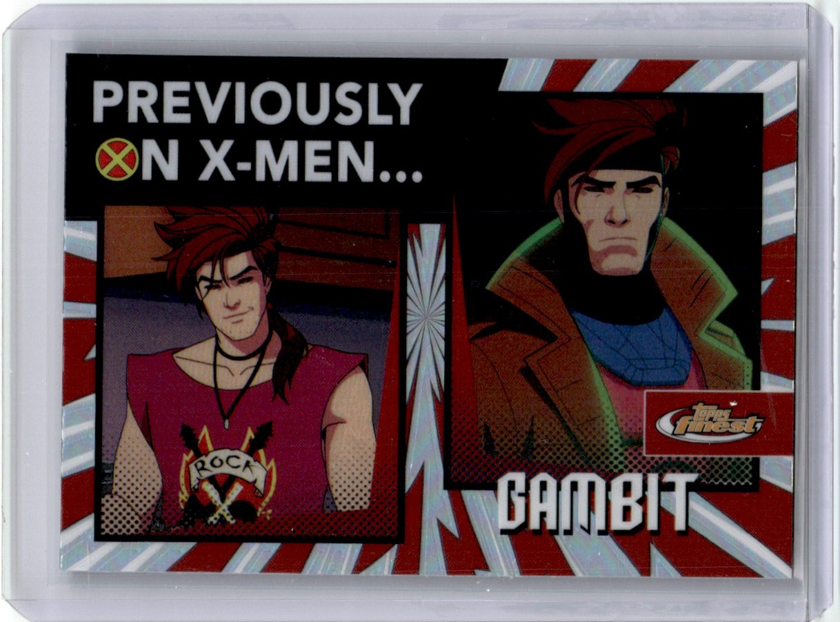 X-MENトランプ Gambit 2025 Topps Finest X-Men 97 #RI-7 Remember It - X