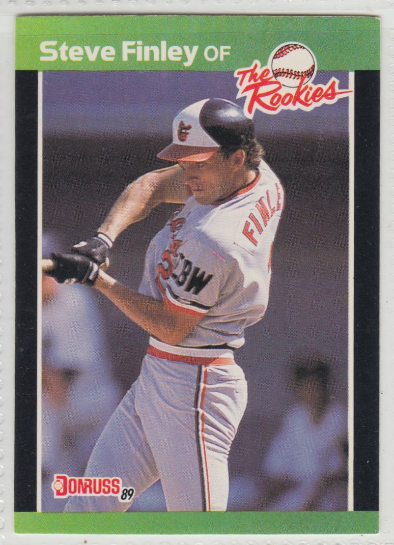 1989 Donruss Rookies Steve Finley #47 card front image