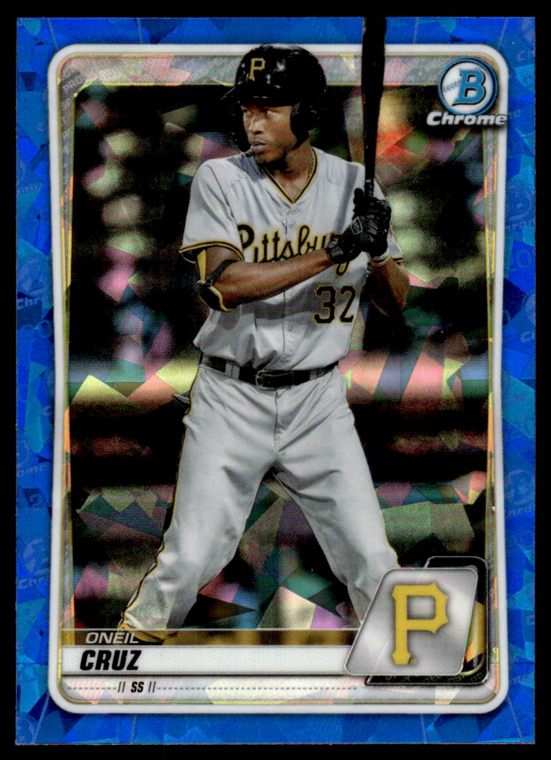 2020 Bowman Chrome Prospects Sapphire Oneil Cruz Pittsburgh