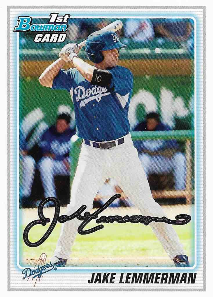 2010 Bowman Draft Picks & Prospects Jake Lemmerman #BDPP46