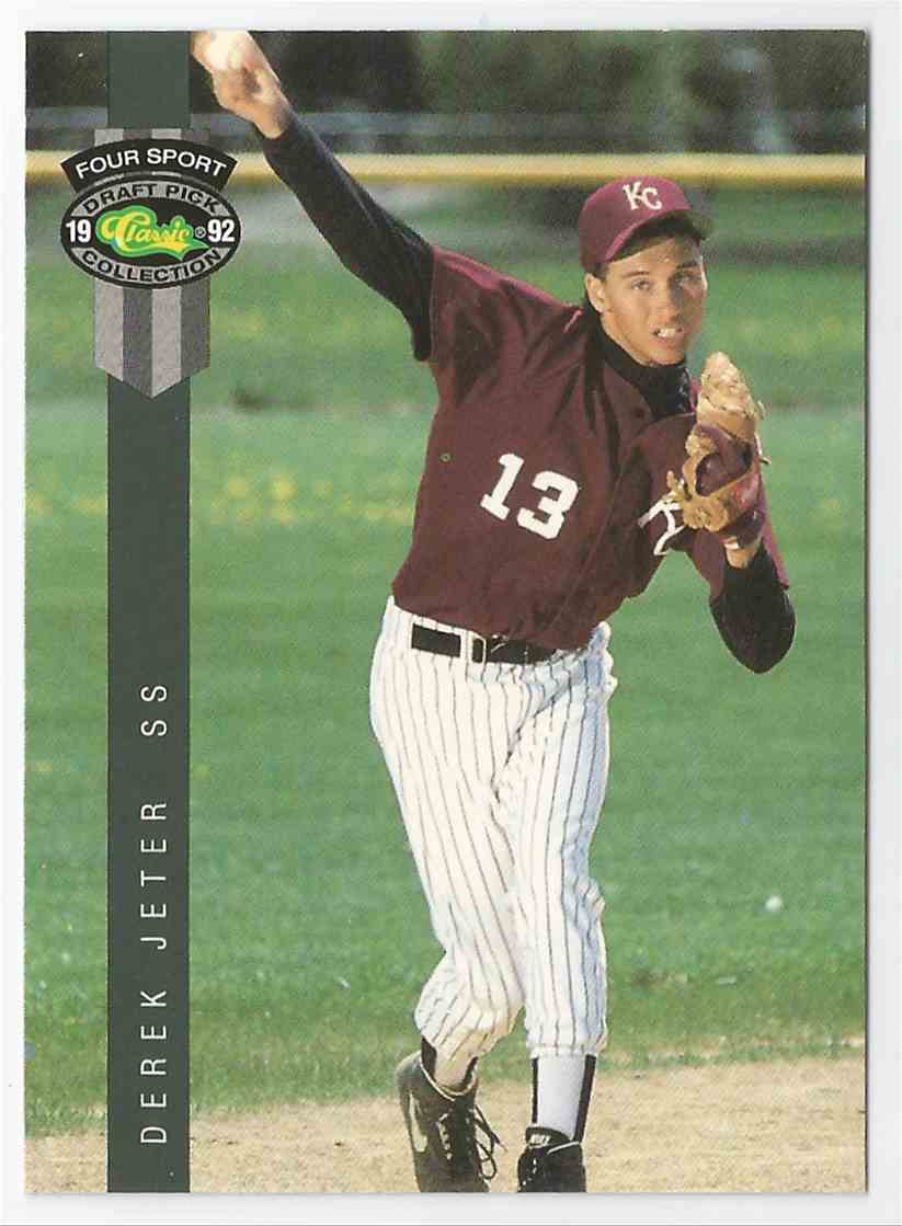 Derek Jeter Slabbed Yankees 1992 Classic Draft Picks #6 Rookie Card PS –  Sports Integrity