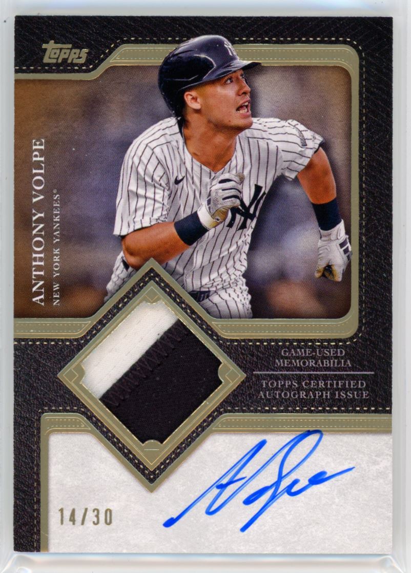 topps,ANTHONY VOLPEカード 2024 TOPPS HERITAGE ANTHONY VOLPE PURPLE REFRACTOR BASEBALL