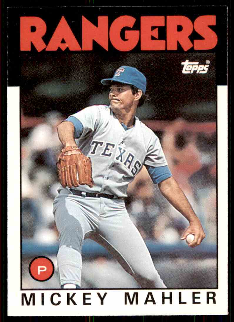 1986 Topps Traded Mickey Mahler B-2646 #68T