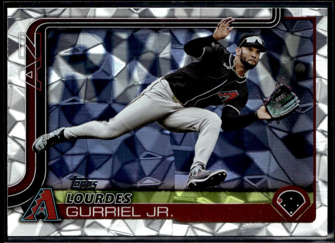2025 SILVER CRACKED FOILBOARD LOURDES GURRIEL JR. ARIZONA 