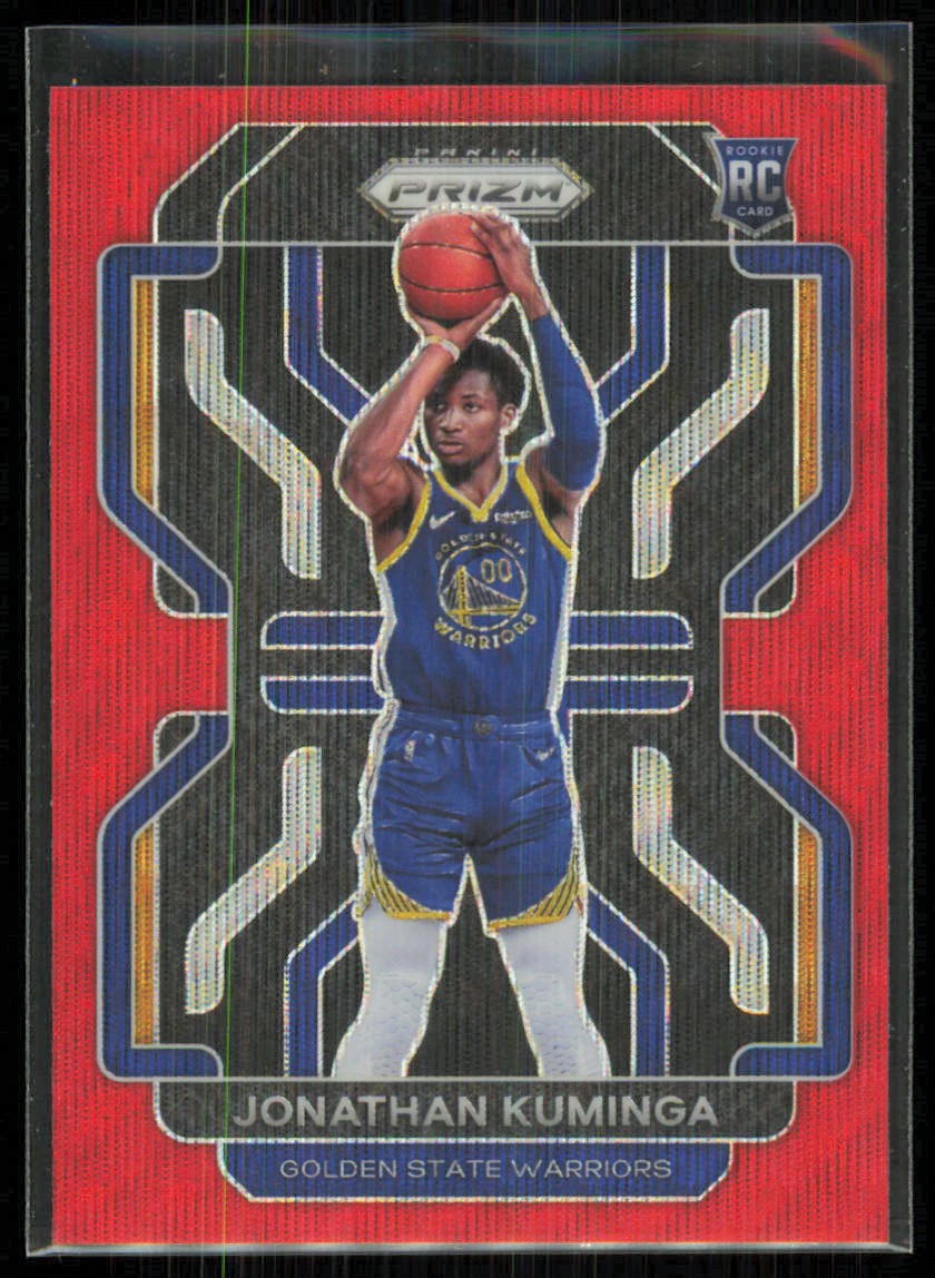 2021-22 Panini Prizm Red Ruby Wave Jonathan Kuminga Rookie #307 | eBay