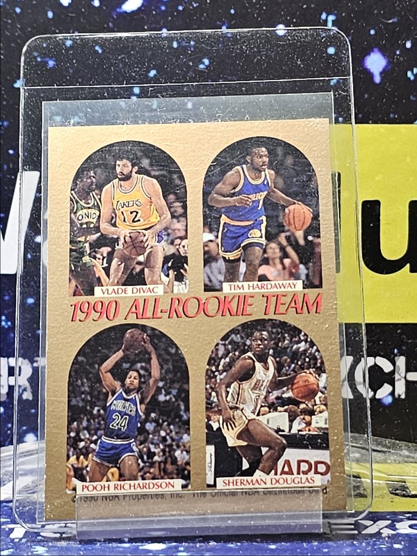 1990-91 NBA Hoops All-Rookie Team David Robinson 2 card back image