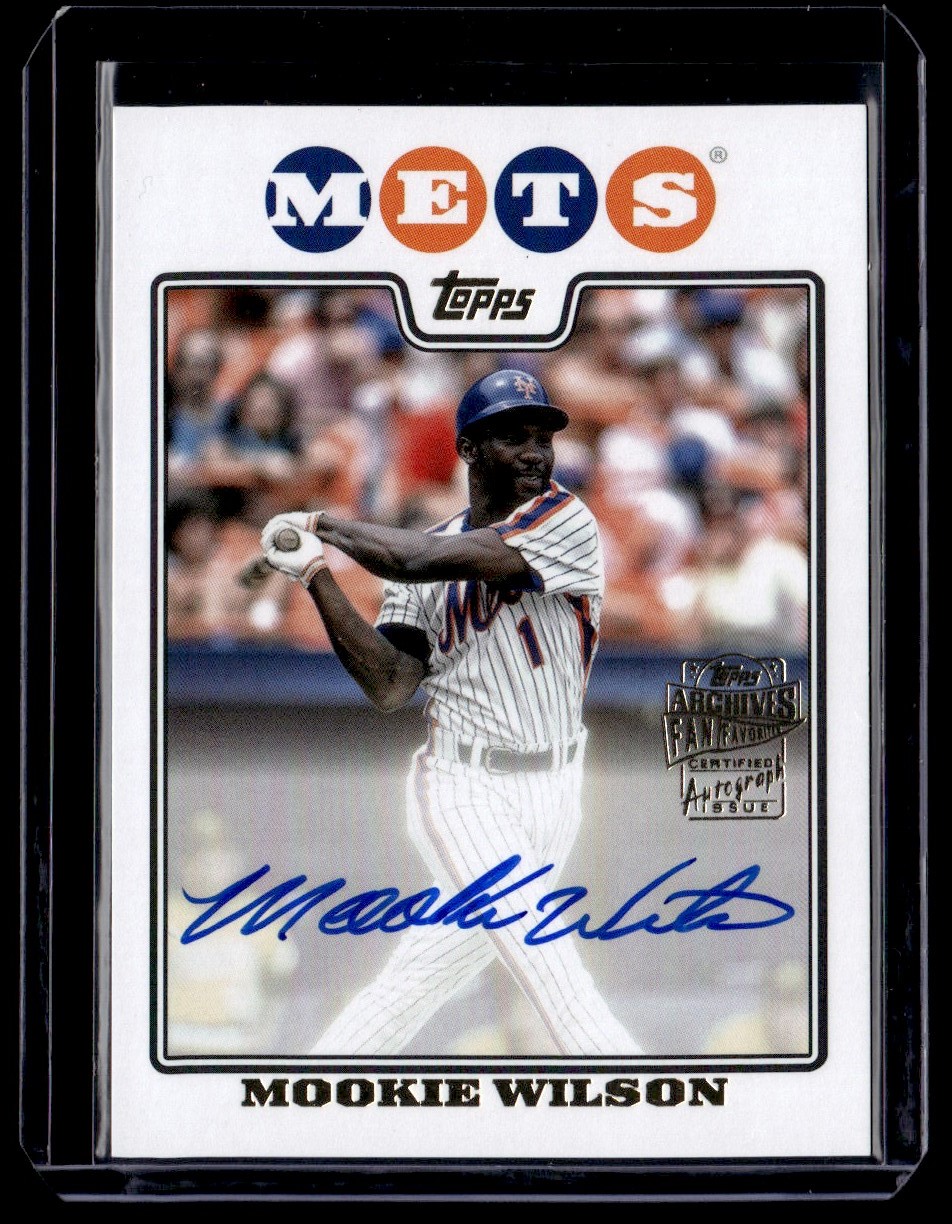 2023 Topps Archives Fan Favorites Auto Mookie Wilson #08FF-MW card front image