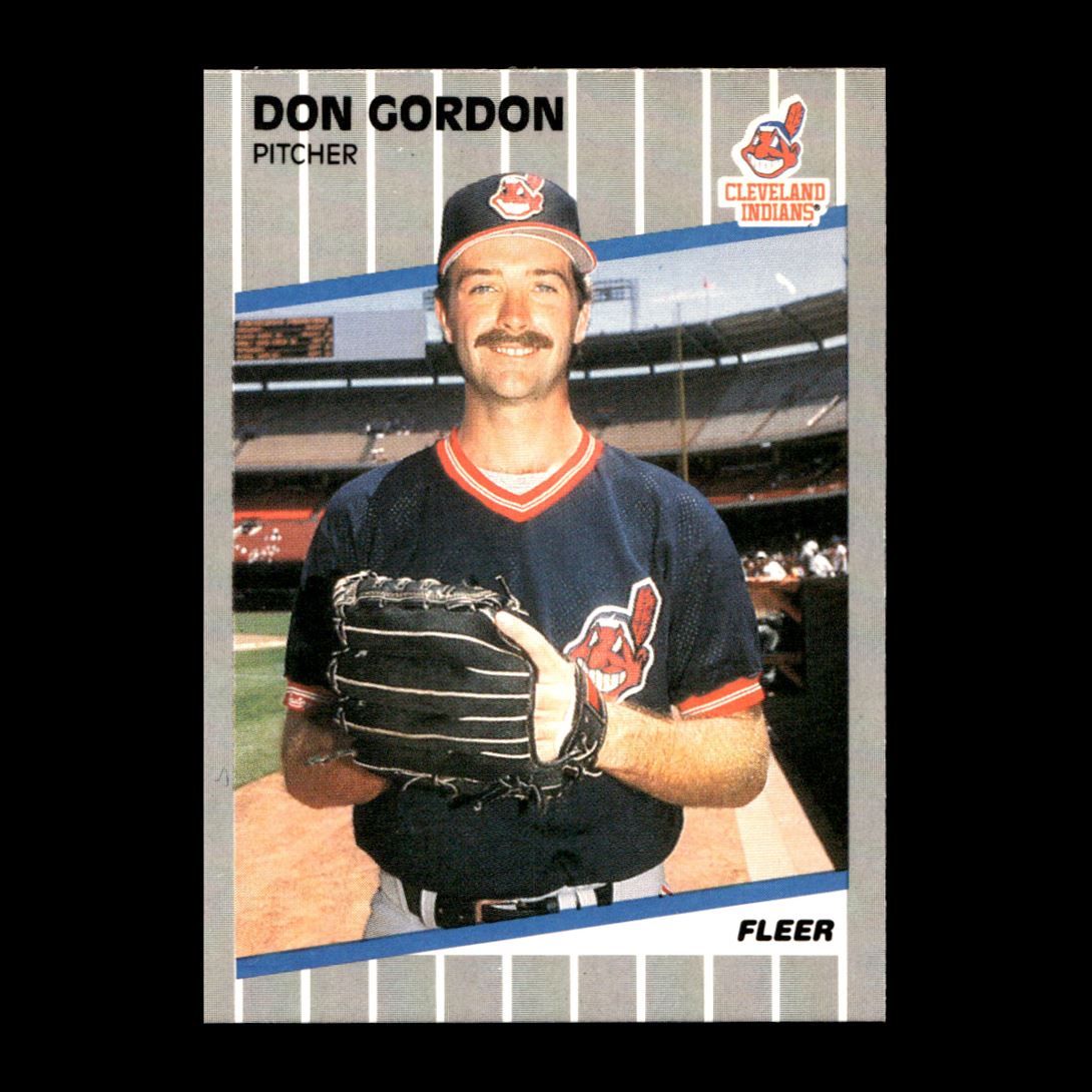 Don Gordon 1989 Fleer Cleveland Indians #405 R322G 6 | eBay