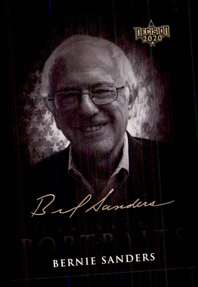 2020 Decision Candidate Portraits Bernie Sanders #CP3 card front image