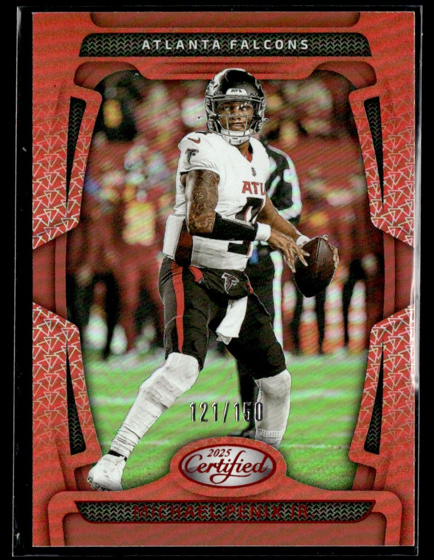 2025 Panini Certified Mirror Orange Michael Penix Jr. 121/150 #5