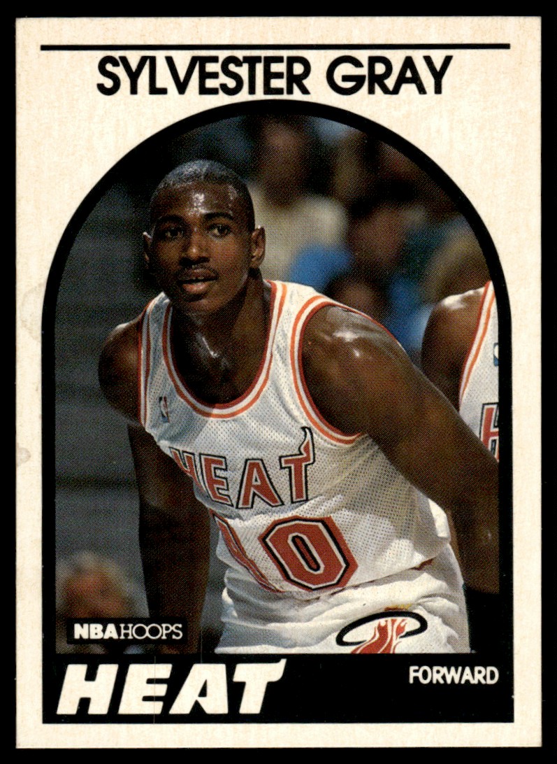 NBAカード イマニュエル・クイックリー　ルーキー　ジャージーサイン 1989-90 NBA Hoops #204 Sylvester Gray Rookie Miami Heat | eBay