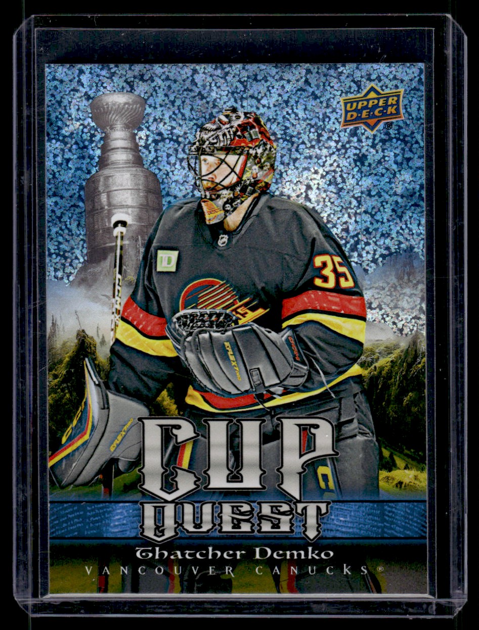 2025-26 Upper Deck Series 1 Cup Quest Speckle Thatcher Demko #CQ