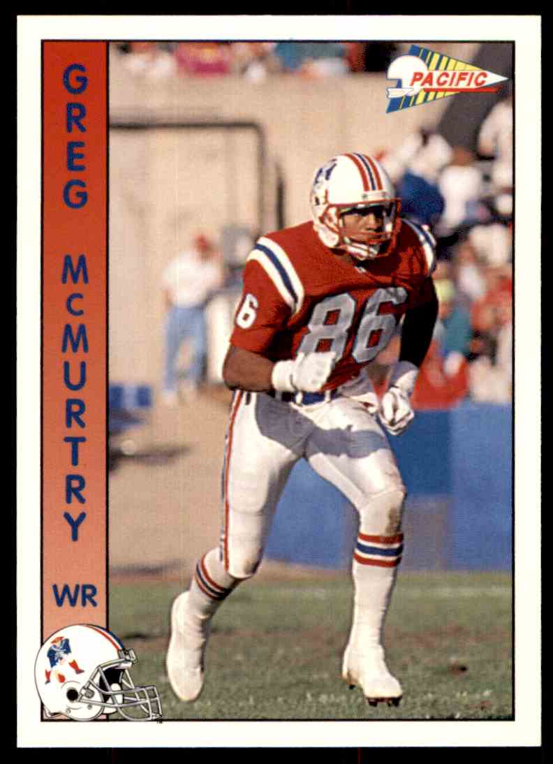 1992 Pacific Football Greg McMurtry #198